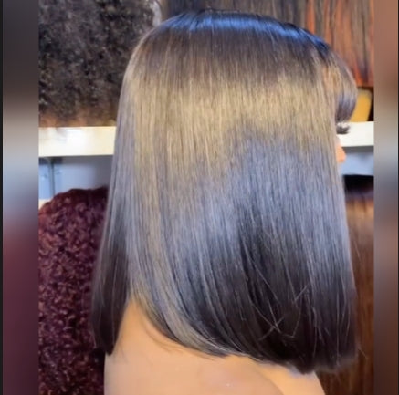 (ZA STOCKS)Vietnam SDD Lace 13x4 Full Frontal Bob Fringe Wig