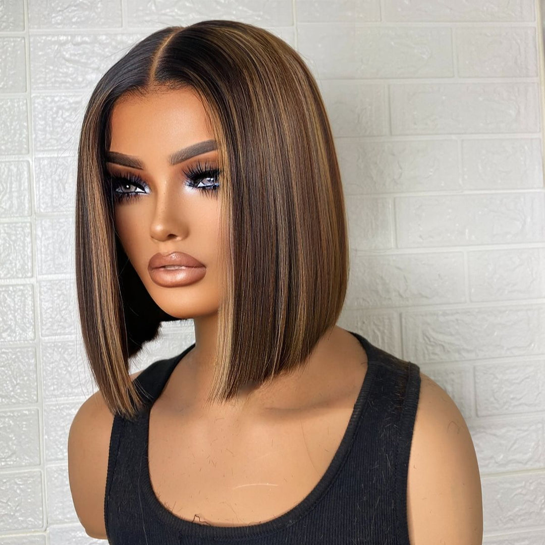 SPECIAL| Piano Color P1B/2 Bob Wig 13x4 Full Frontal