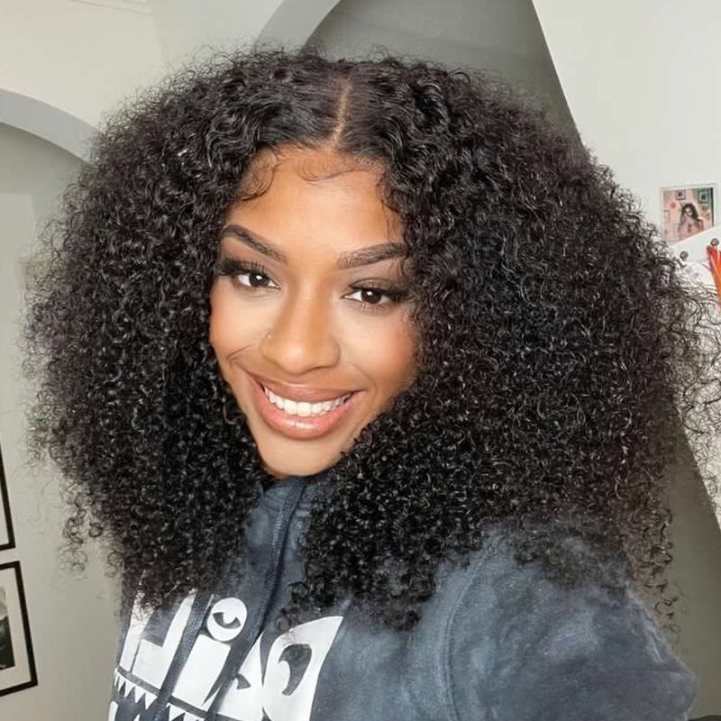 Double Drawn Jerry Curls Full Frontal Wig 16inch – ANNE ROSE HAIR