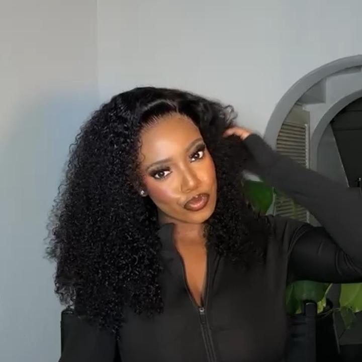 (ZA STOCKS )Peruvian Double Drawn Lace 13x4 Full Frontal Bob Italian Curls Wig