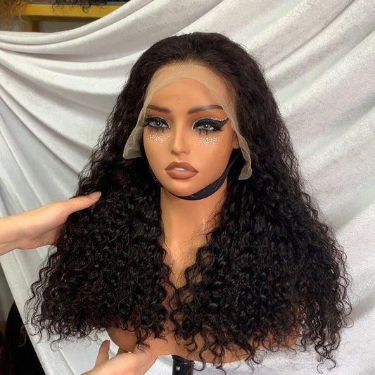 (ZA STOCKS )Double Drawn Water Wave Frontal 13x4 Lace Wig