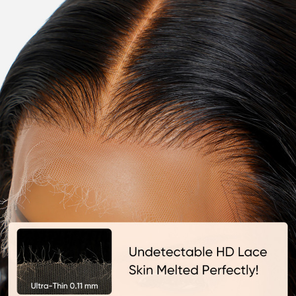 Peruvian Double Drawn HD Lace 13x4 Full Frontal Bob Straight Wig