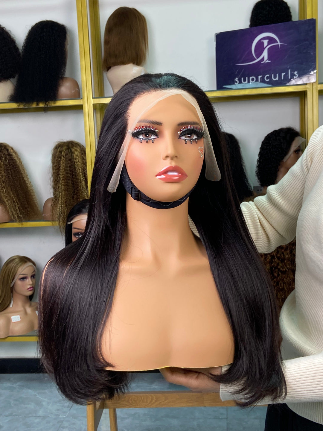 (ZA Stock)Peruvian Double Drawn Lace 13x4 Full Frontal Bob Straight Wig