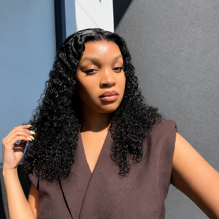 Influencer Pick ! Peruvian Double Drawn Lace 13x4 Frontal Bob Italian Curls Wig