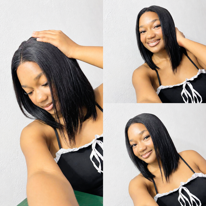 Vietnam SDD Kim-K 2x6  Lace Closure Bob Wig