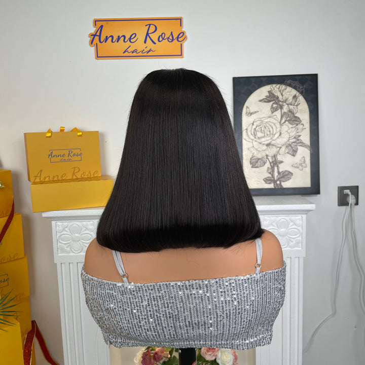 Vietnam SDD Hair Glueless 5X5 Lace Closure Bob Straight Wig
