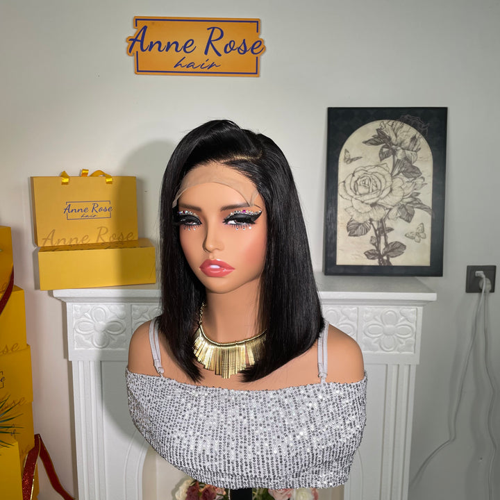 Vietnam SDD Hair Glueless 5X5 Lace Closure Bob Straight Wig