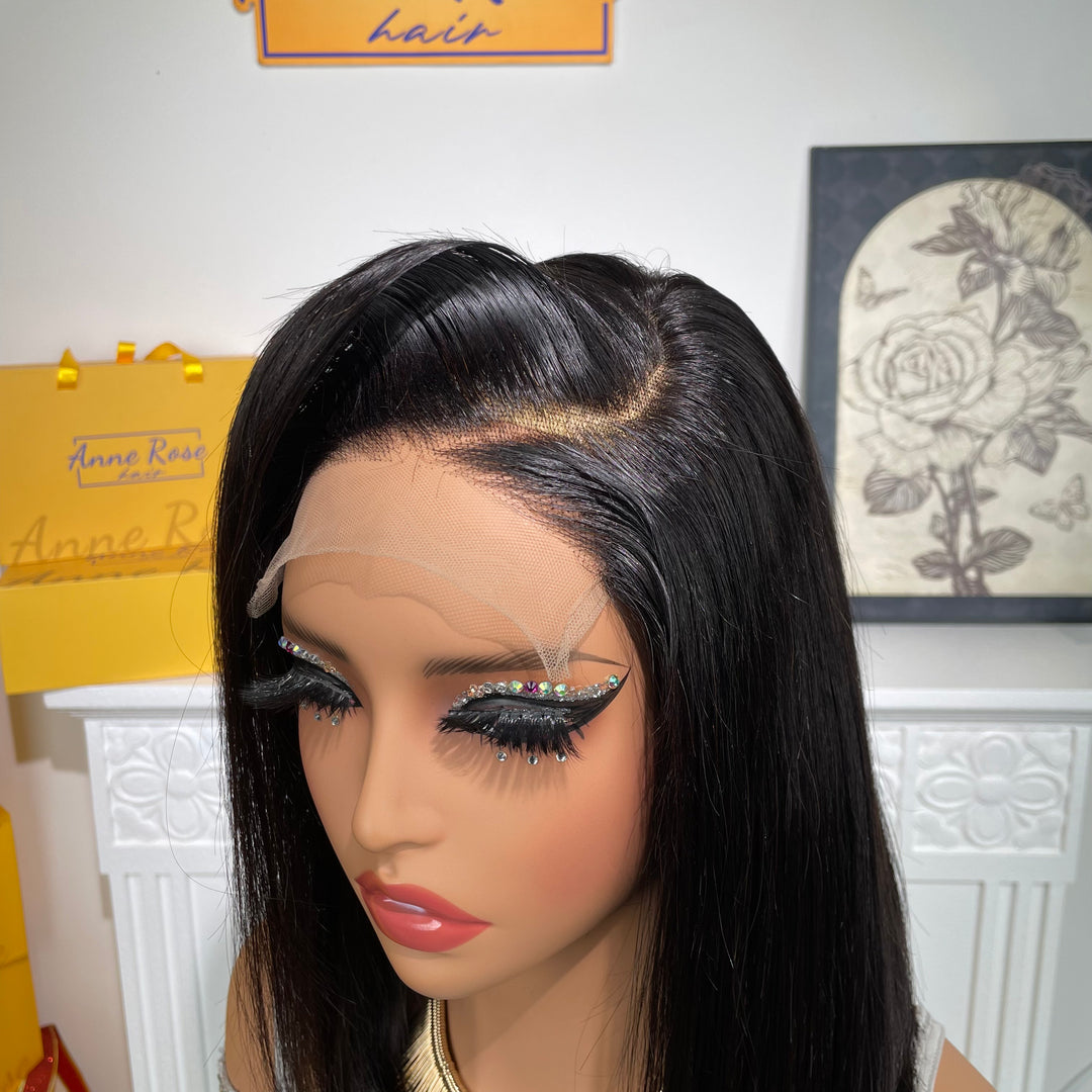 Vietnam SDD Hair Glueless 5X5 Lace Closure Bob Straight Wig