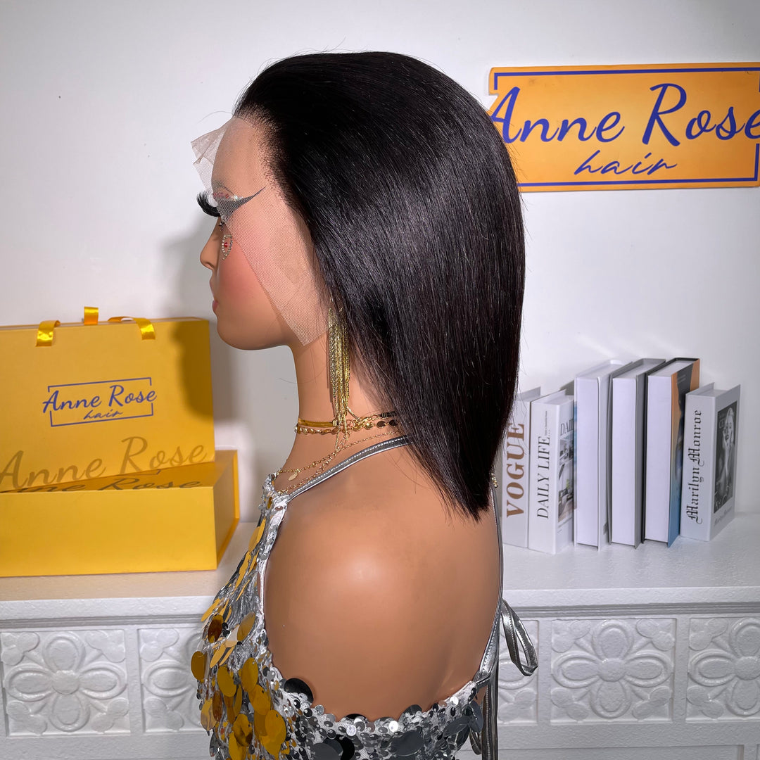 SPECIAL| Glueless Bob Peruvian Hair 13X4 Full Frontal Wig