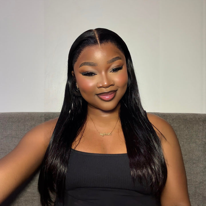 INFLUENCER PICK IT! Vietnam Hair SDD Bone Straight Full Frontal 13x4 Lace Wig