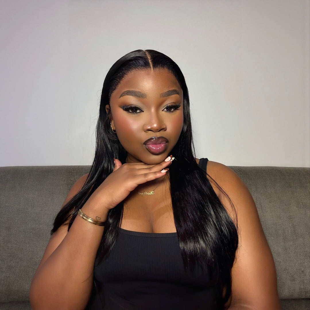 INFLUENCER PICK IT! Vietnam Hair SDD Bone Straight Full Frontal 13x4 Lace Wig