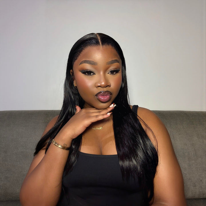 INFLUENCER PICK IT! Vietnam Hair SDD Bone Straight Full Frontal 13x4 Lace Wig