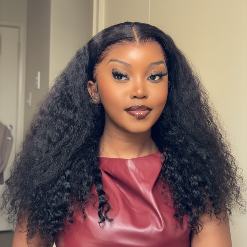 INFLUENCER PICK! Peruvian Double Drawn Lace 13x4 Full Frontal Bob Water Wave Wig