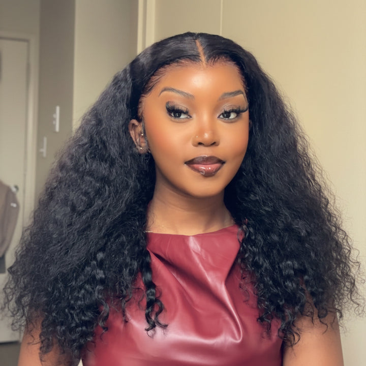 INFLUENCER PICK! Peruvian Double Drawn Lace 13x4 Full Frontal Bob Water Wave Wig