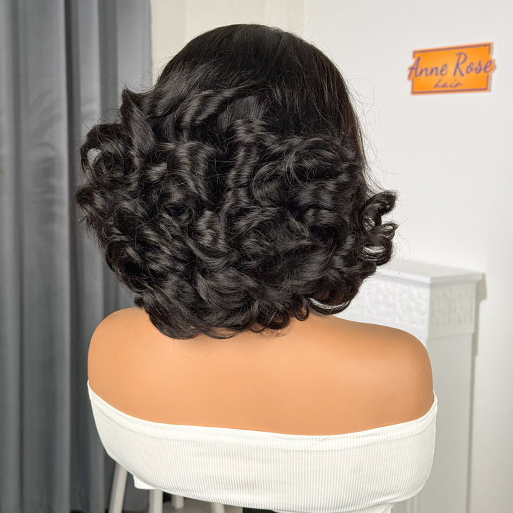 2026 New in Vietnam Raw Hair Glueless Loose Bouncy Short Wig