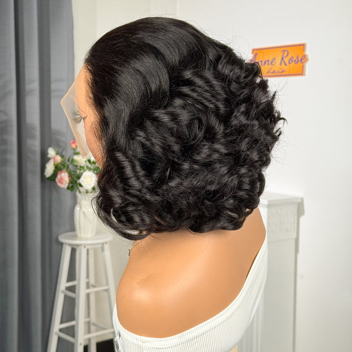 2026 New in Vietnam Raw Hair Glueless Loose Bouncy Short Wig