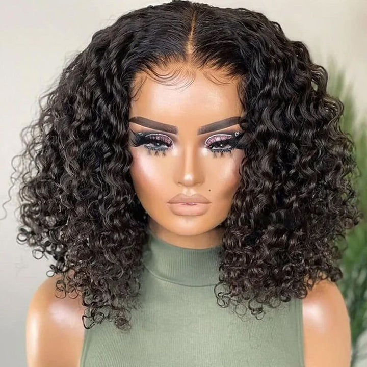 Peruvian Double Drawn Lace 4x4 Closure Water Wave Wig