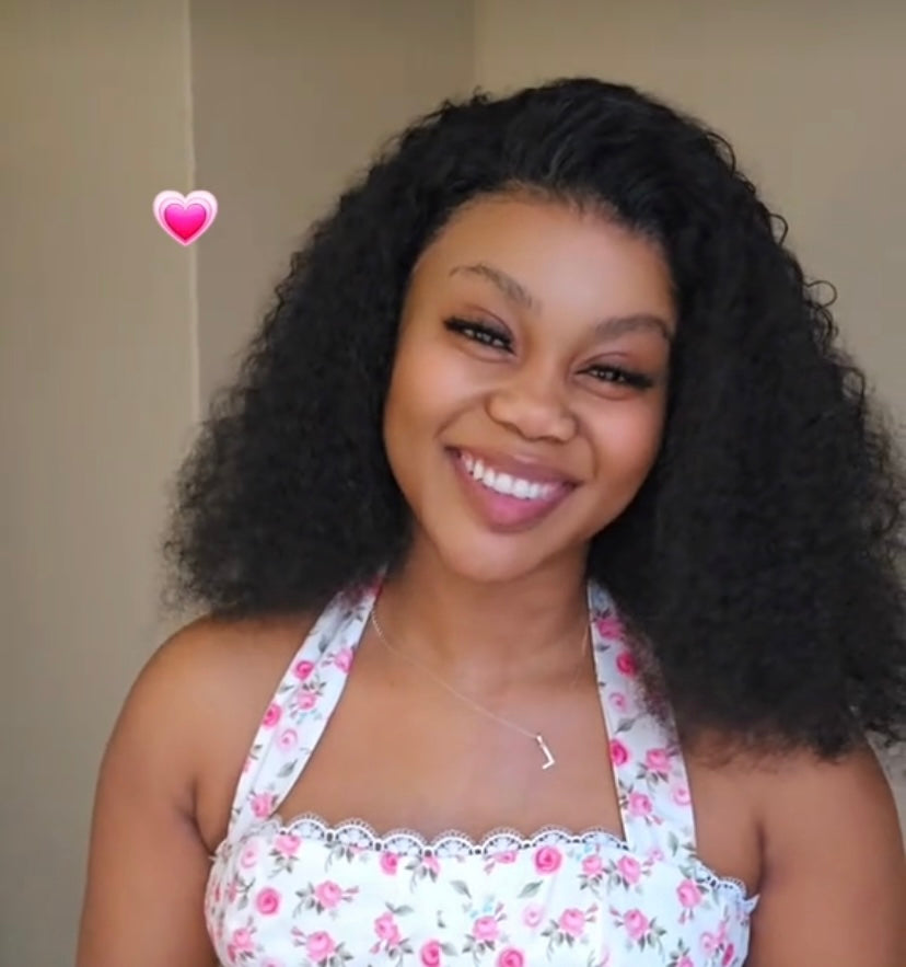 Peruvian Hair Full Frontal 13X4 Lace Jerry Curly Bob Wig