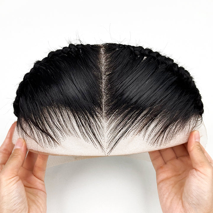 PRE-ORDER Anne Rose 13x4 Boho Braids Straight Wig – 100% Human Hair Pre-Cut Lace Frontal with Secure Drawstring
