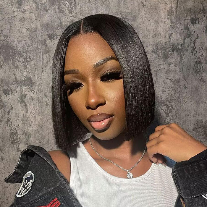50% Off SDD Vietnames Raw Human Hair Glueless 2x6 Lace Closure Bob Wigs