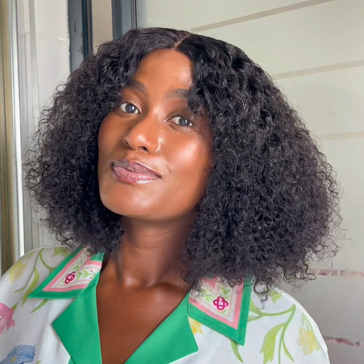 Influencer Pick ! Vietnam Raw Hair SDD Layer Pixie Baby Curls 5X5 Lace Bob Wig