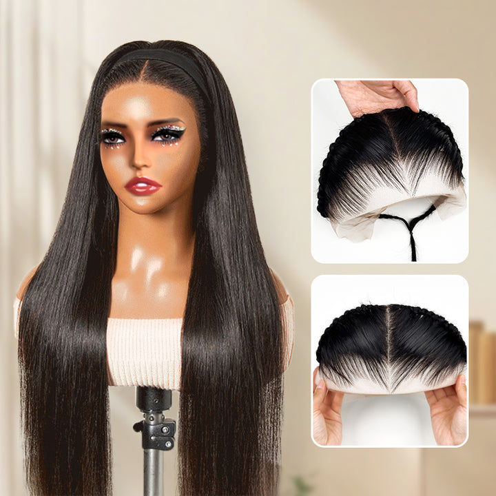 PRE-ORDER Anne Rose 13x4 Boho Braids Straight Wig – 100% Human Hair Pre-Cut Lace Frontal with Secure Drawstring