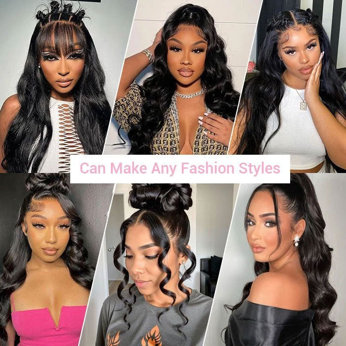 Pre Sale Body Wave 13x6 Full Frontal Wig Human Hair with Drawstring Pull and Go