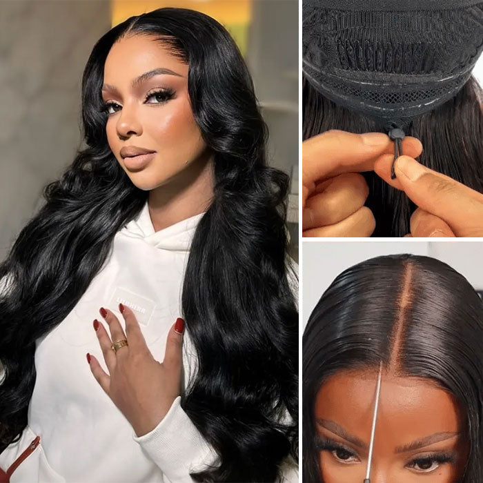 Pre Sale Body Wave 13x6 Full Frontal Wig Human Hair with Drawstring Pull and Go