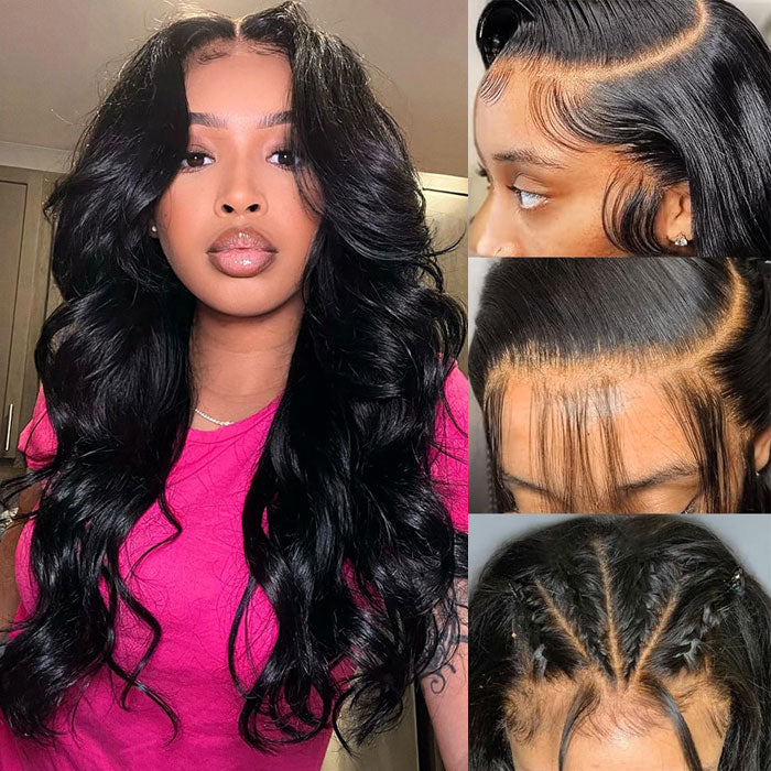 Pre Sale Body Wave 13x6 Full Frontal Wig Human Hair with Drawstring Pull and Go