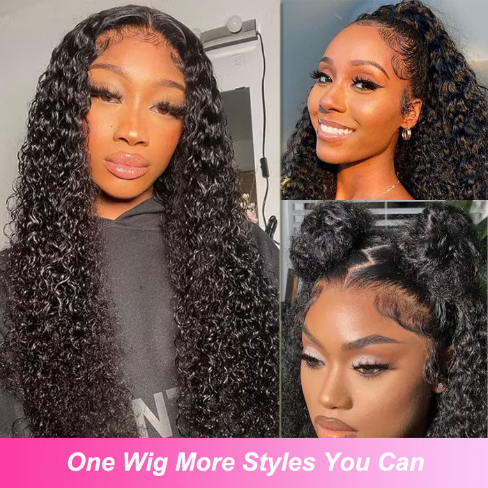 Pre Sale Jerry Curly 13x6 Full Frontal Lace Wig Glueless Pull and Go 100% Human Hair