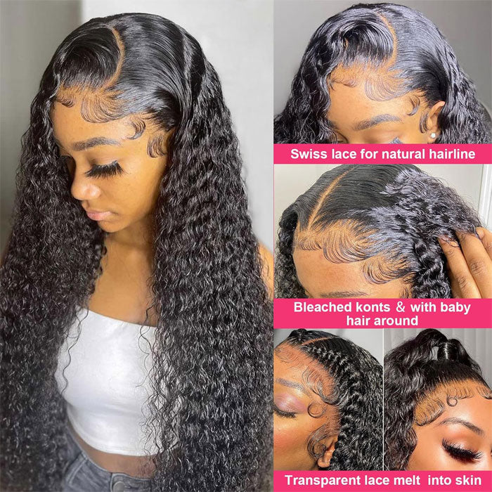 Pre Sale Jerry Curly 13x6 Full Frontal Lace Wig Glueless Pull and Go 100% Human Hair