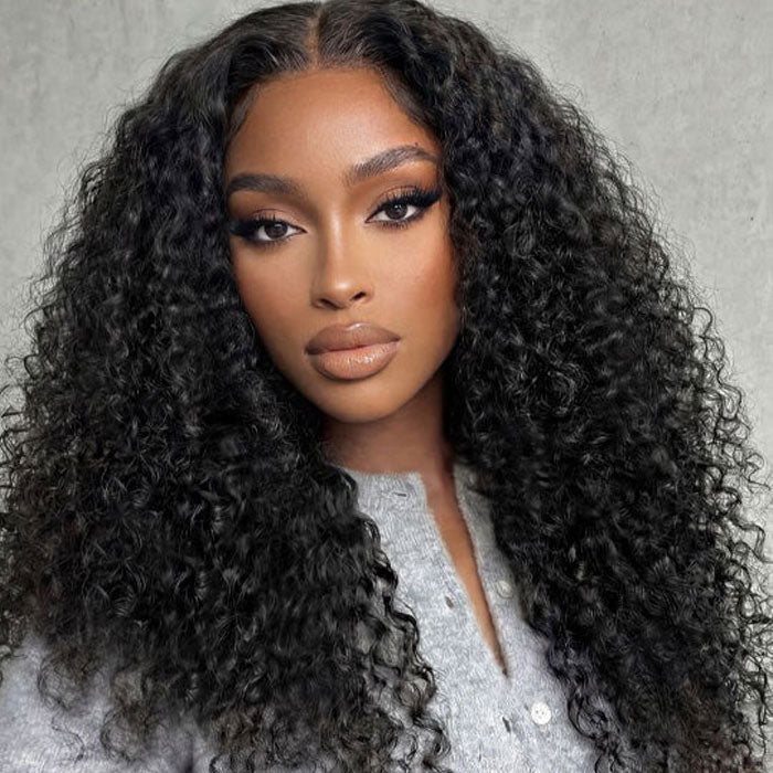 Pre Sale Jerry Curly 13x6 Full Frontal Lace Wig Glueless Pull and Go 100% Human Hair