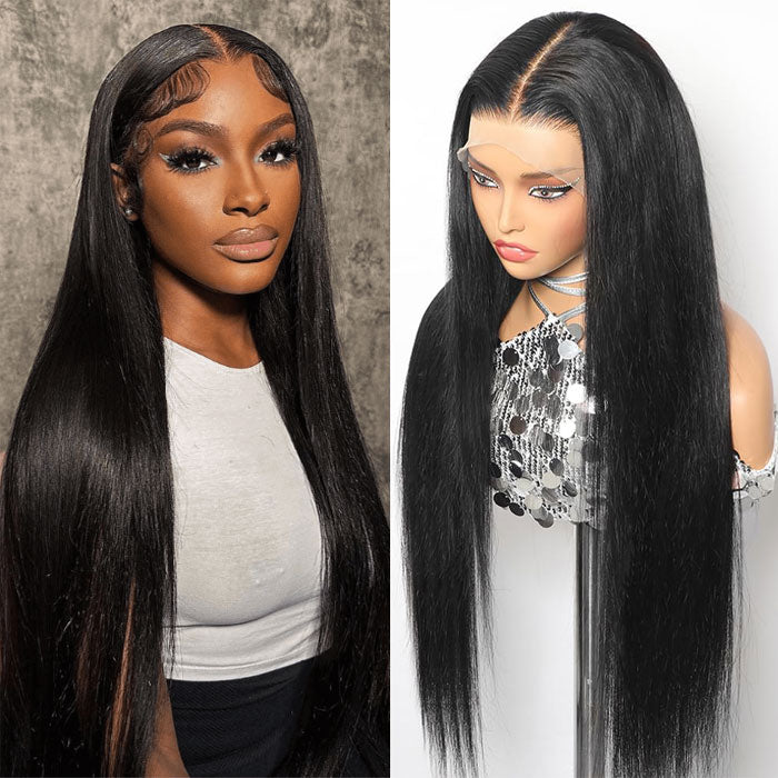 Pre Sale Anne Rose Pull Go 13x6 Lace Full Frontal Glueless Wig Silky Straight Human Hair