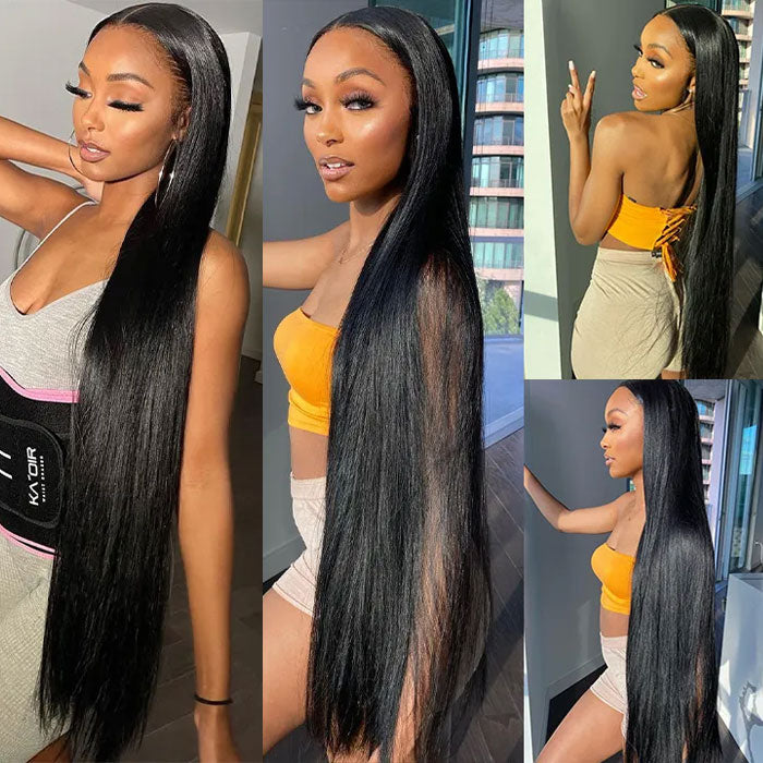 PRE-ORDER Anne Rose 40 Inch  4x4 Lace Wig – High Quality Glueless Wig with Adjustable Drawstring
