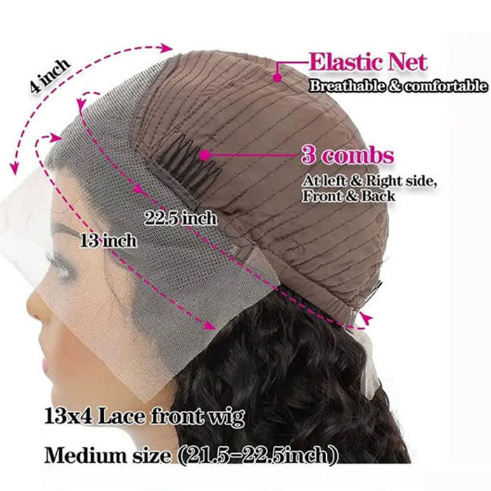 50% Off Flash Deal Double Drawn 13x4 Lace Frontal Bob Wig Italian Curly Human Hair