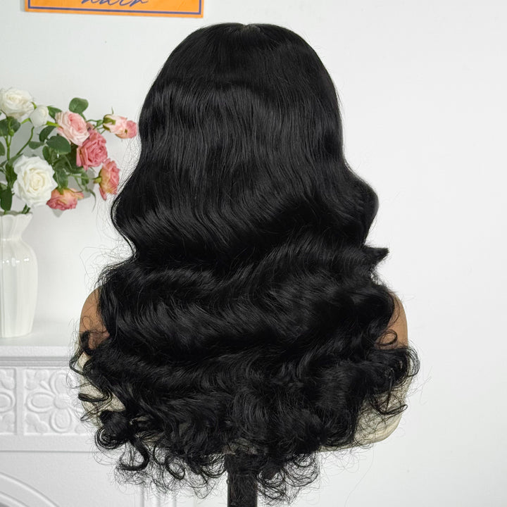 Anne Rose  Loose Deep Wave 5x6 Lace Human Hair Wig – Natural Black Long Curl Glueless Wig