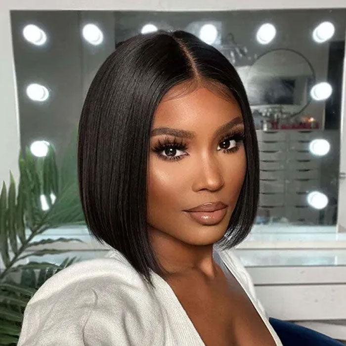 Black Friday Deal Short Bob 13X4 Full Frontal Wig Pre Plucked Human Hair