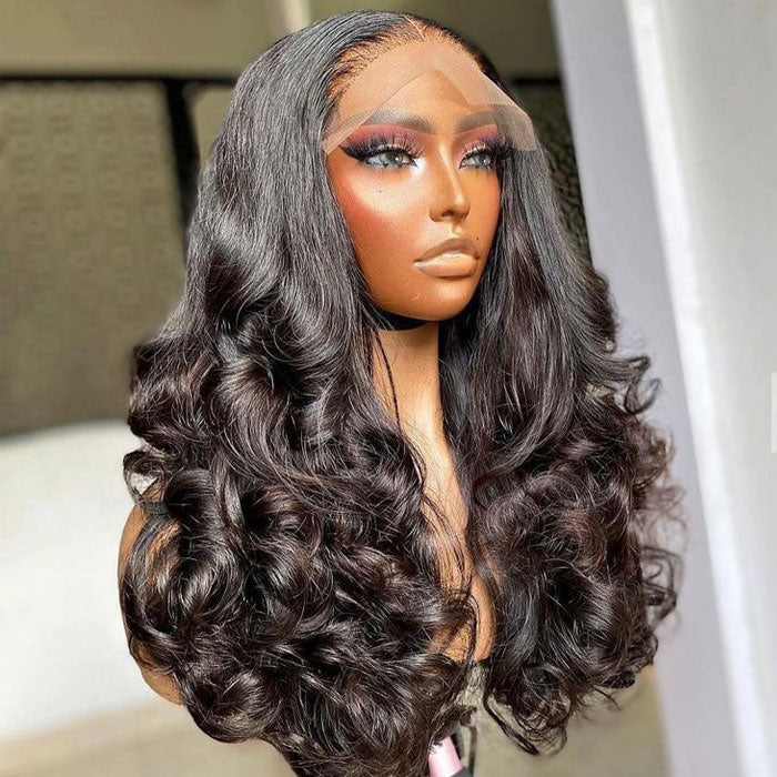 Clearance Sale Raw Human Hair SDD Bouncy Curly Glueless Full Frontal 13x4 Lace Wig