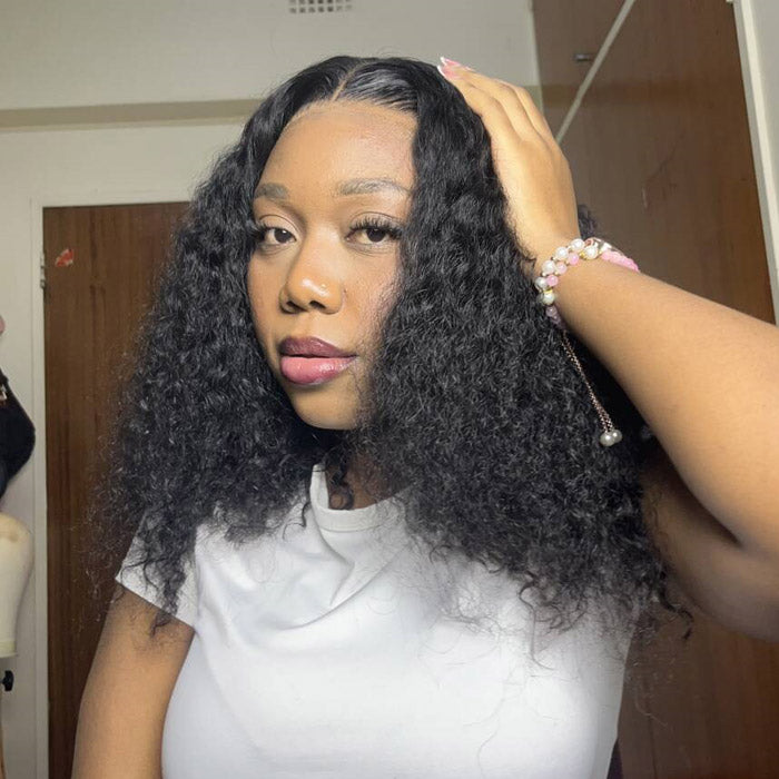Tshiamo Lesetja Pick 13x4 Lace Full Frontal Bob Wig Double Drawn Water Wave