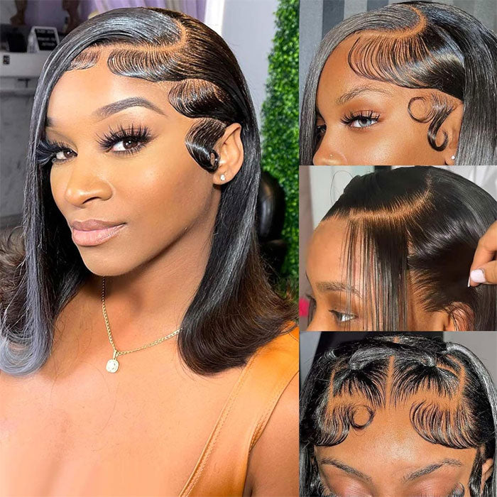 Raw Vietnam Hair SDD Glueless 13X4 Full Frontal Bob Wig