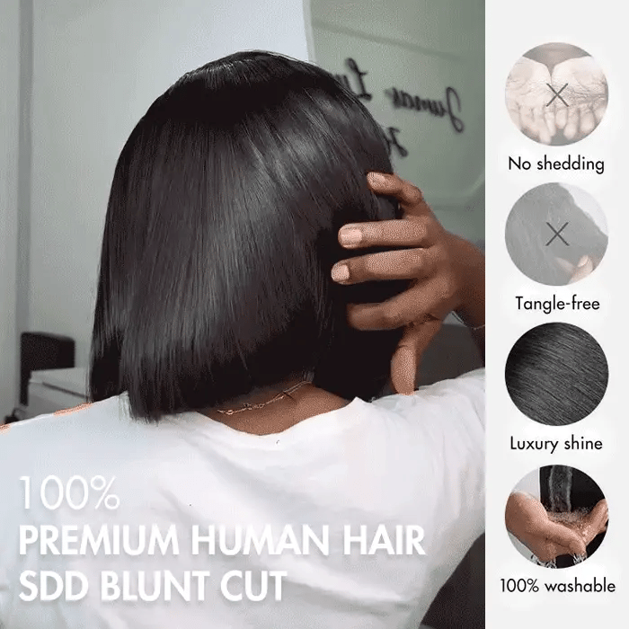 Flash Sale SDD Bone Straight 13x4 Lace Full Frontal Wig Vietnam Hair