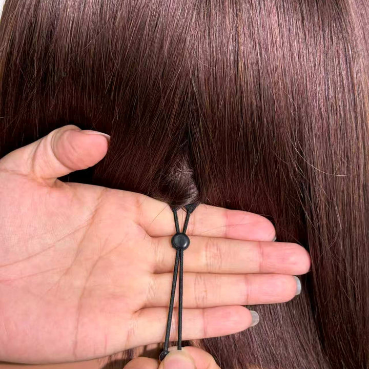Anne Rose Chocolate Brown Vietnamese Hair Bob Wig – 10 Inch 5x5 Glueless Drawstring Cap