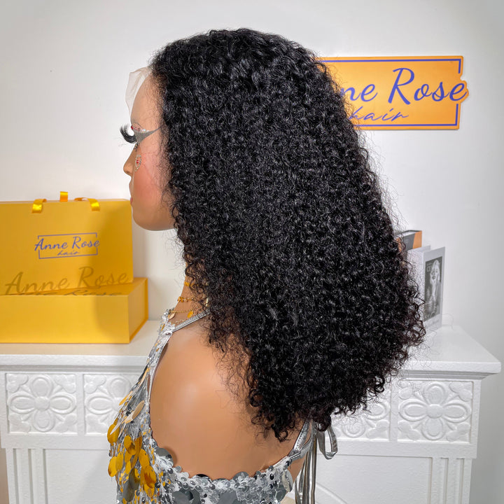 Peruvian Double Drawn Lace 13x4 Frontal Bob Italian Curls Wig