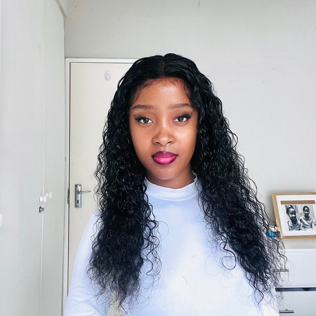 ANNE ROSE HAIR ! Update Invisi Strap 360 Full Lace Wig Water Wave
