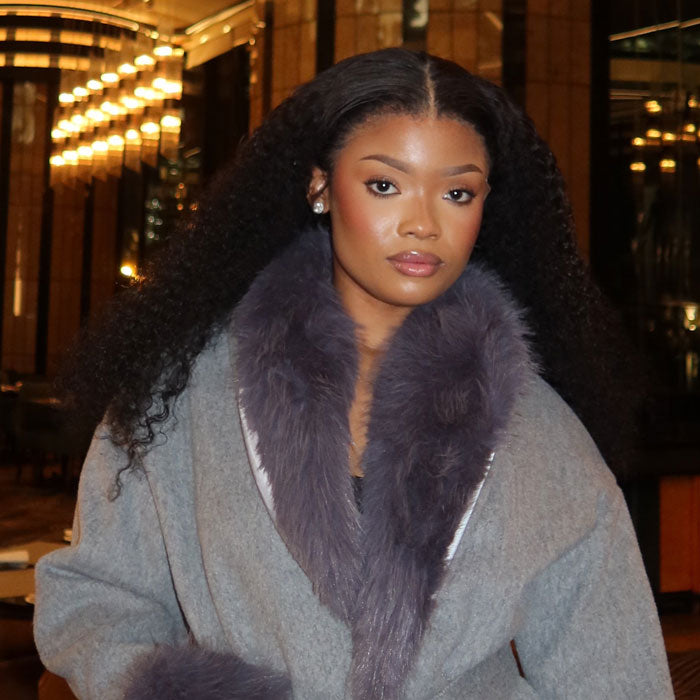 Influencer pick! Peruvian Double Drawn Lace 13x4 Full Frontal Bob Jerry Curly Wig