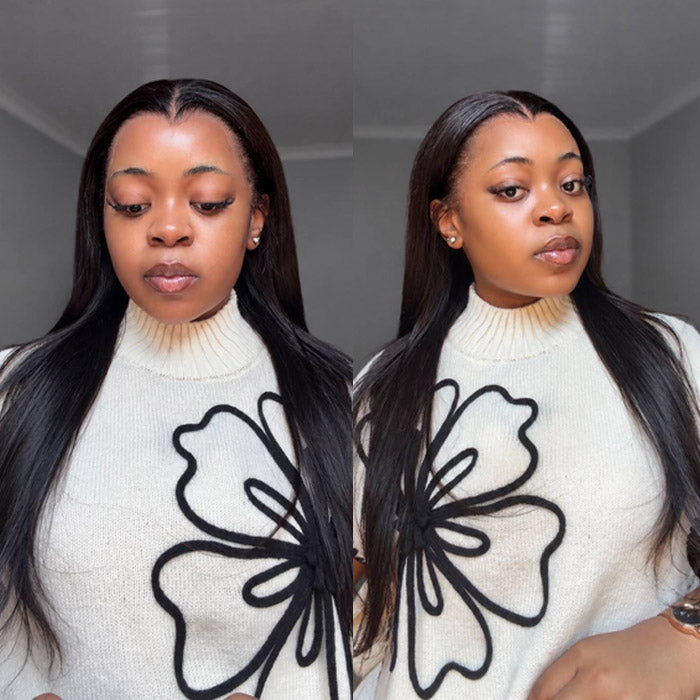 Innocentia Mathlare Same Lagos Hairline Silky Straight Hair 13X4 Glueless Wig with Drawstring