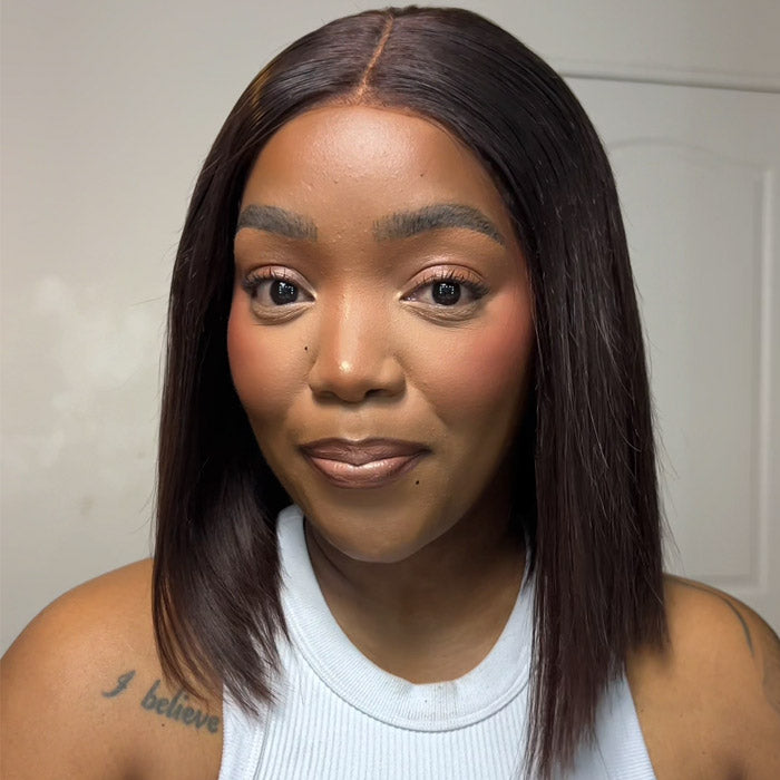 Kamo Leslie Recommended Chocolate Brown Vietnamese Hair 5x5 Lace Bob Wig Human Hair