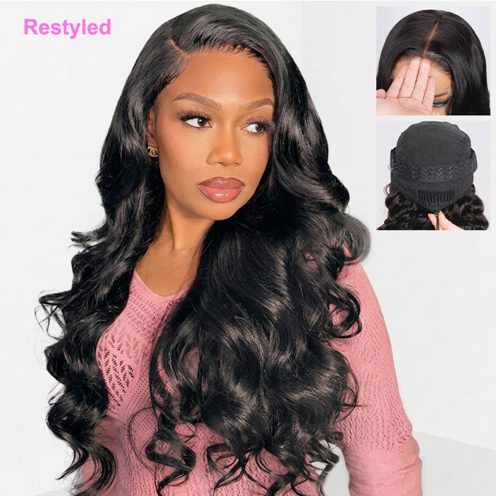 New Chic Loose Wavy Glueless 6x5 Pre Cut Lace Wig with Snug Adjustable Cap Wear And Go