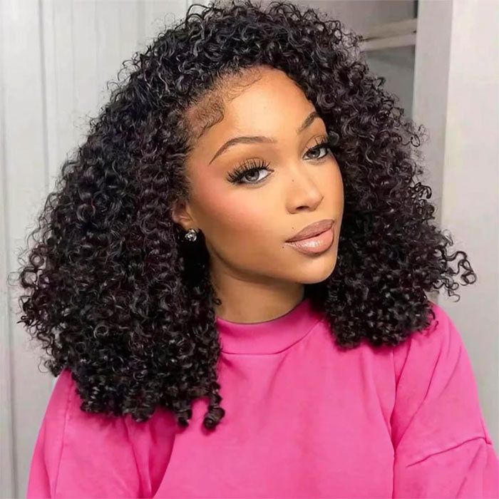 New SDD Vietnam Raw Hair Layer Pixie Curls Glueless Lace Bob Wig Pre Plucked
