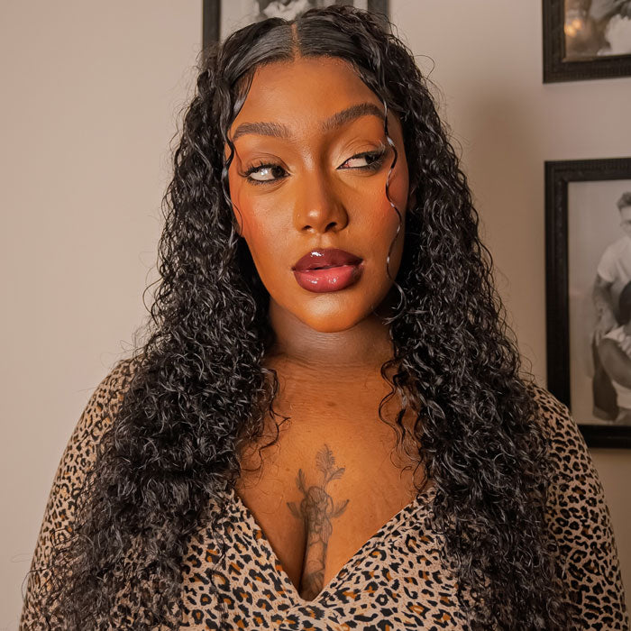 Recommended by Judy Logan Invisi Strap 360 Lace Frontal Wig Water Wave Human Hair